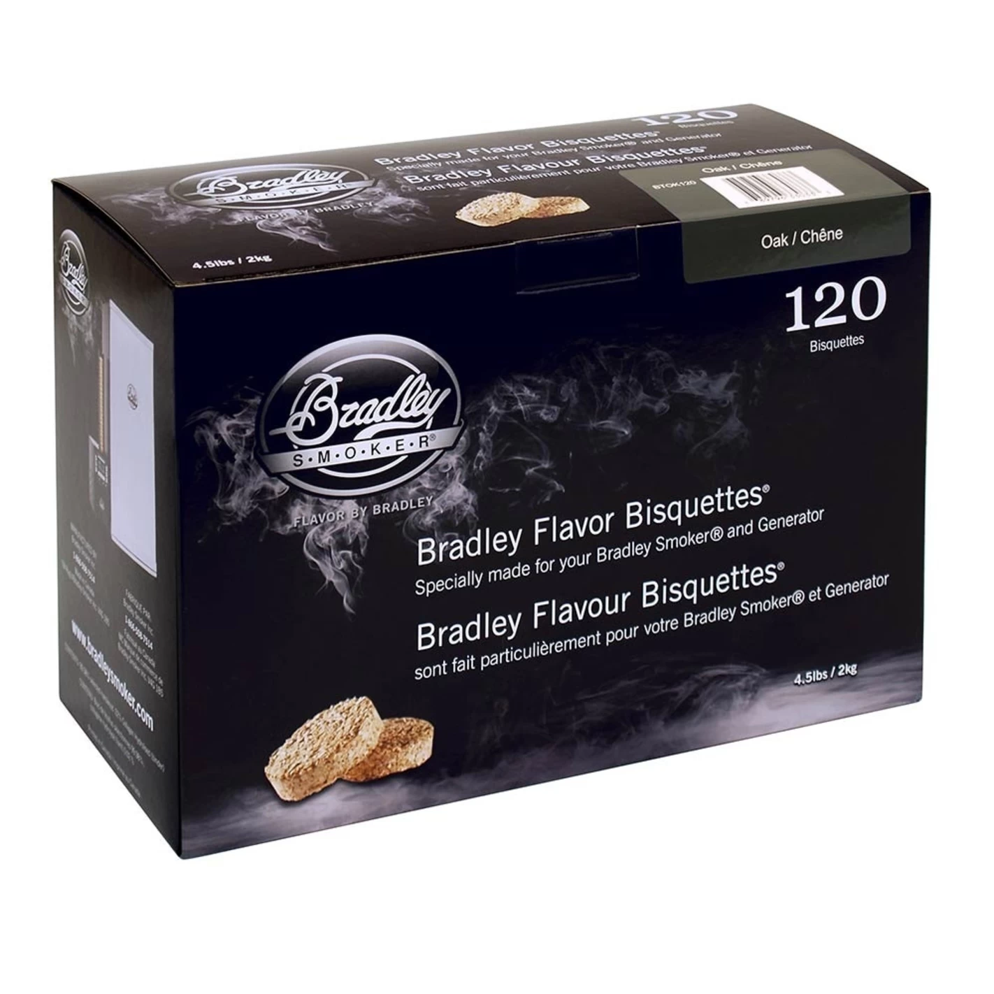 Boîte 120 Bisquettes Chêne - Bradley Smoker 1 Boîte 120 Bisquettes Chêne - Bradley Smoker