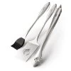Pince + Pinceau + Spatule Coupante Ajourée PRO En Inox - Napoleon