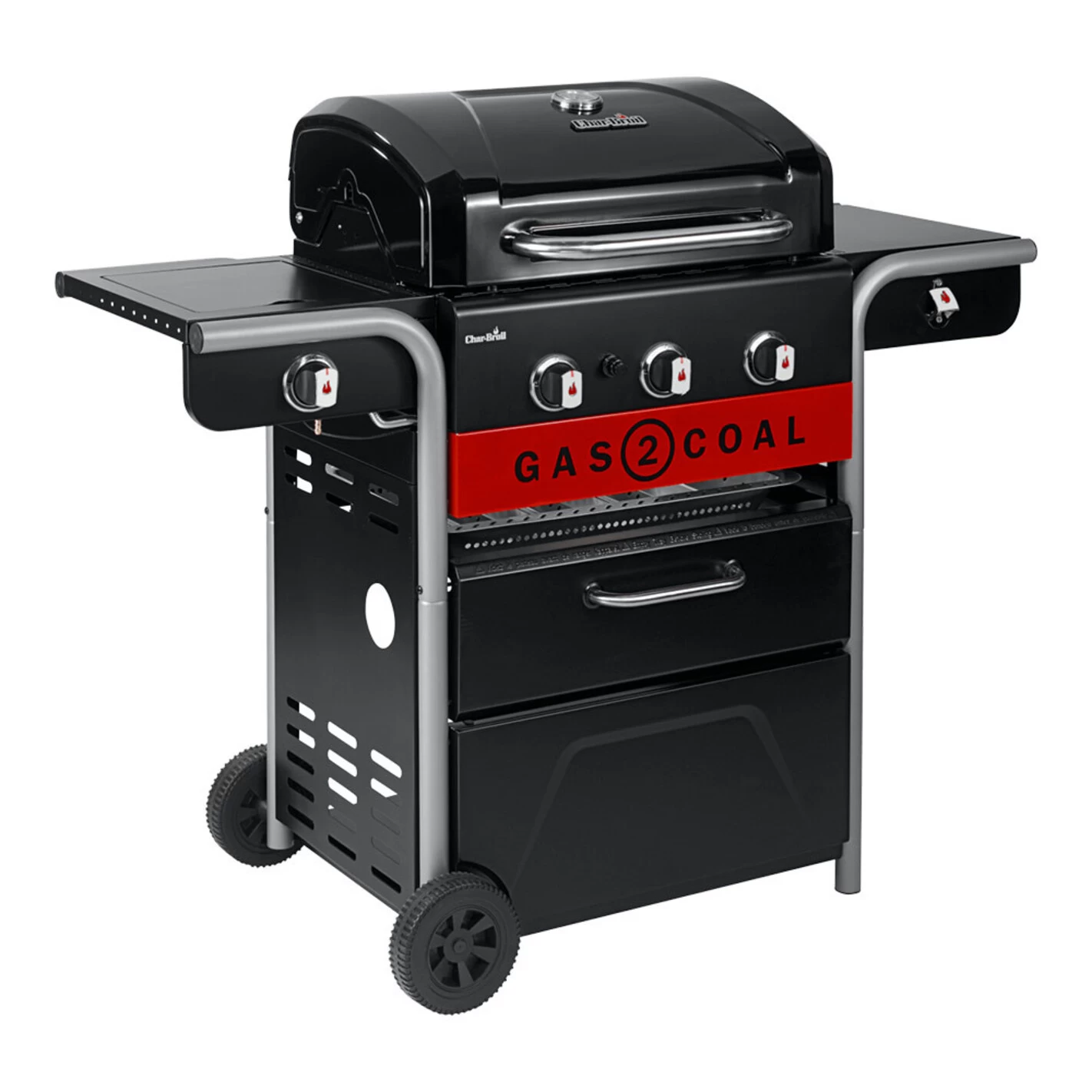 Barbecue Hybride Gaz Et Charbon De Bois Gas2Coal 2.0 330 - Char-Broil 2 Barbecue Hybride Gaz Et Charbon De Bois Gas2Coal 2.0 330 - Char-Broil – Image 2