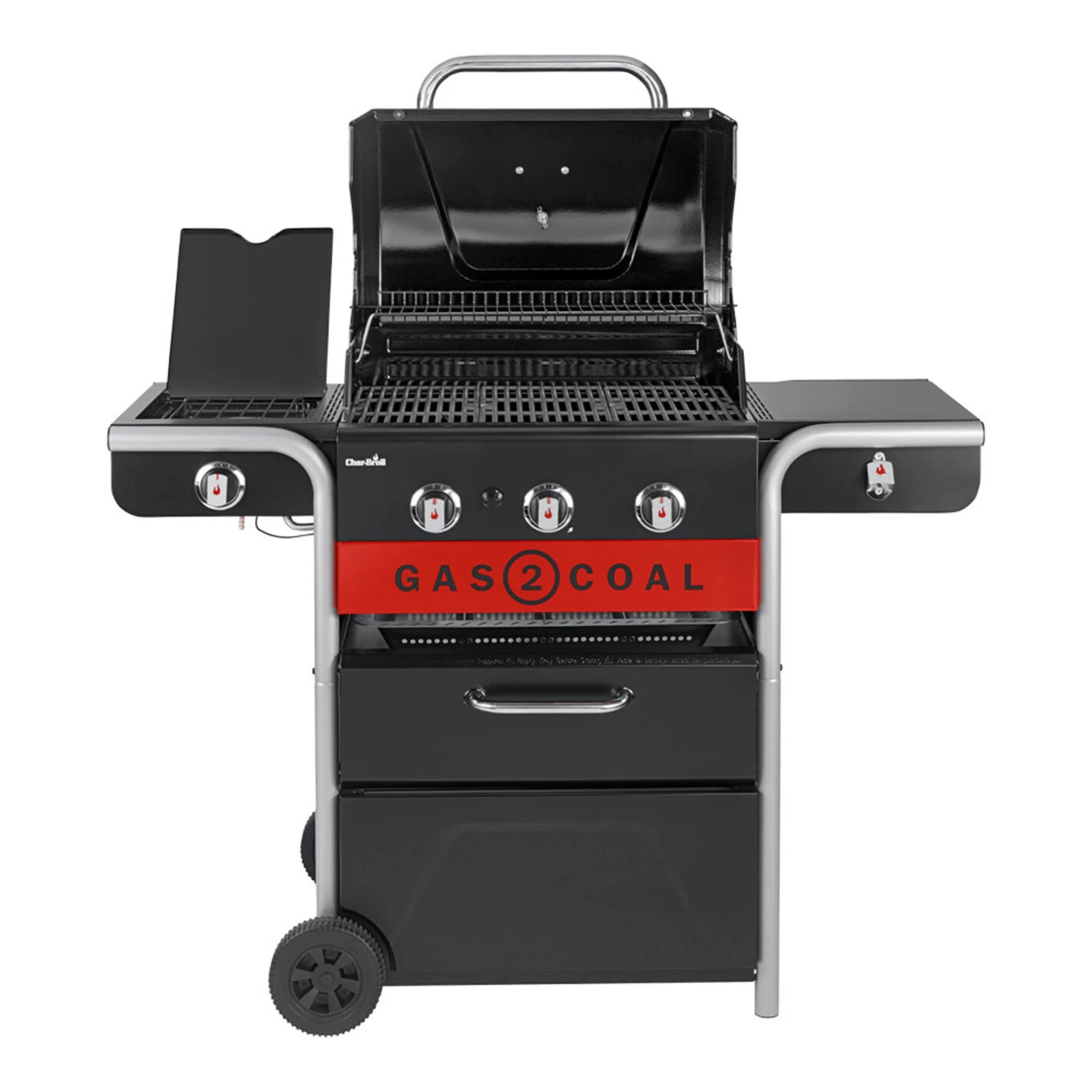 Barbecue Hybride Gaz Et Charbon De Bois Gas2Coal 2.0 330 - Char-Broil 3 Barbecue Hybride Gaz Et Charbon De Bois Gas2Coal 2.0 330 - Char-Broil – Image 3