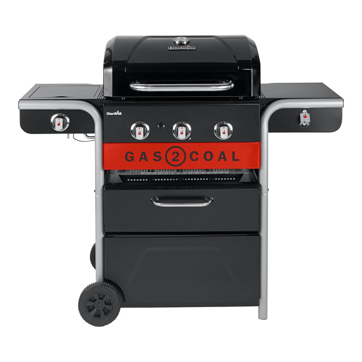 Barbecue Hybride Gaz Et Charbon De Bois Gas2Coal 2.0 330 - Char-Broil 1 Barbecue Hybride Gaz Et Charbon De Bois Gas2Coal 2.0 330 - Char-Broil