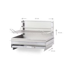 Barbecue Charbon Encastrable Montory Inox Marin - Le Marquier -Foyer Extérieur Pour Barbecue barbecue vintage montory 61 x 40 inox le marquier 3339380062702 2
