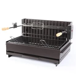Barbecue Charbon Vulcain Tournebroche 61 X 33 Cm - Le Marquier