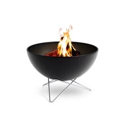 Brasero Rond Acier émaillé Noir Bowl + Pied Bas + Plancha - Höfats -Foyer Extérieur Pour Barbecue bowl hofats pied bas plancha 4260447330931 2