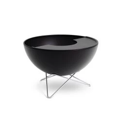Brasero Rond Acier émaillé Noir Bowl + Pied Bas + Plancha - Höfats -Foyer Extérieur Pour Barbecue bowl hofats pied bas plancha 4260447330931 7