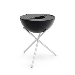 Brasero Rond En Acier émaillé Bowl + Trépied + Plancha - Höfats -Foyer Extérieur Pour Barbecue bowl hofats pied haut plancha 4260447331020 6