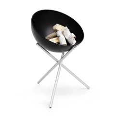 Brasero Rond En Acier émaillé Bowl + Trépied + Plancha - Höfats -Foyer Extérieur Pour Barbecue bowl hofats pied haut plancha 4260447331020 9