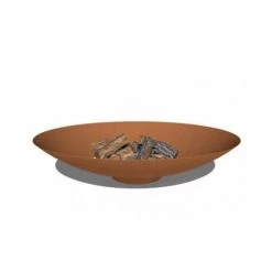Brasero En Acier Corten Rond ⌀60 Cm - Nordic Flame -Foyer Extérieur Pour Barbecue brasero acier corten esprit barbecue 2020000027720 6