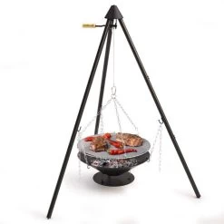 Brasero Junko ø60 Cm Fonte + Trépied + Grille Acier Chromé + Housse - Barbecook 8 Brasero Junko ø60 Cm Fonte + Trépied + Grille Acier Chromé + Housse - Barbecook -Foyer Extérieur Pour Barbecue brasero junko trepied grille housse barbecook 5400269202156 2