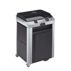 Combo Plancha Gaz Fusion 60 Inox Marin 2 Brûleurs Avec Chariot - ENO -Foyer Extérieur Pour Barbecue combo fusion 60 inox eno 3224780043386 3