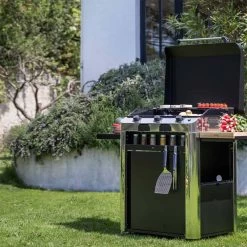 Combo Plancha Gaz Fusion 75 Inox Marin 3 Brûleurs + Chariot - ENO -Foyer Extérieur Pour Barbecue combo fusion 75 inox eno 2020000038122 8
