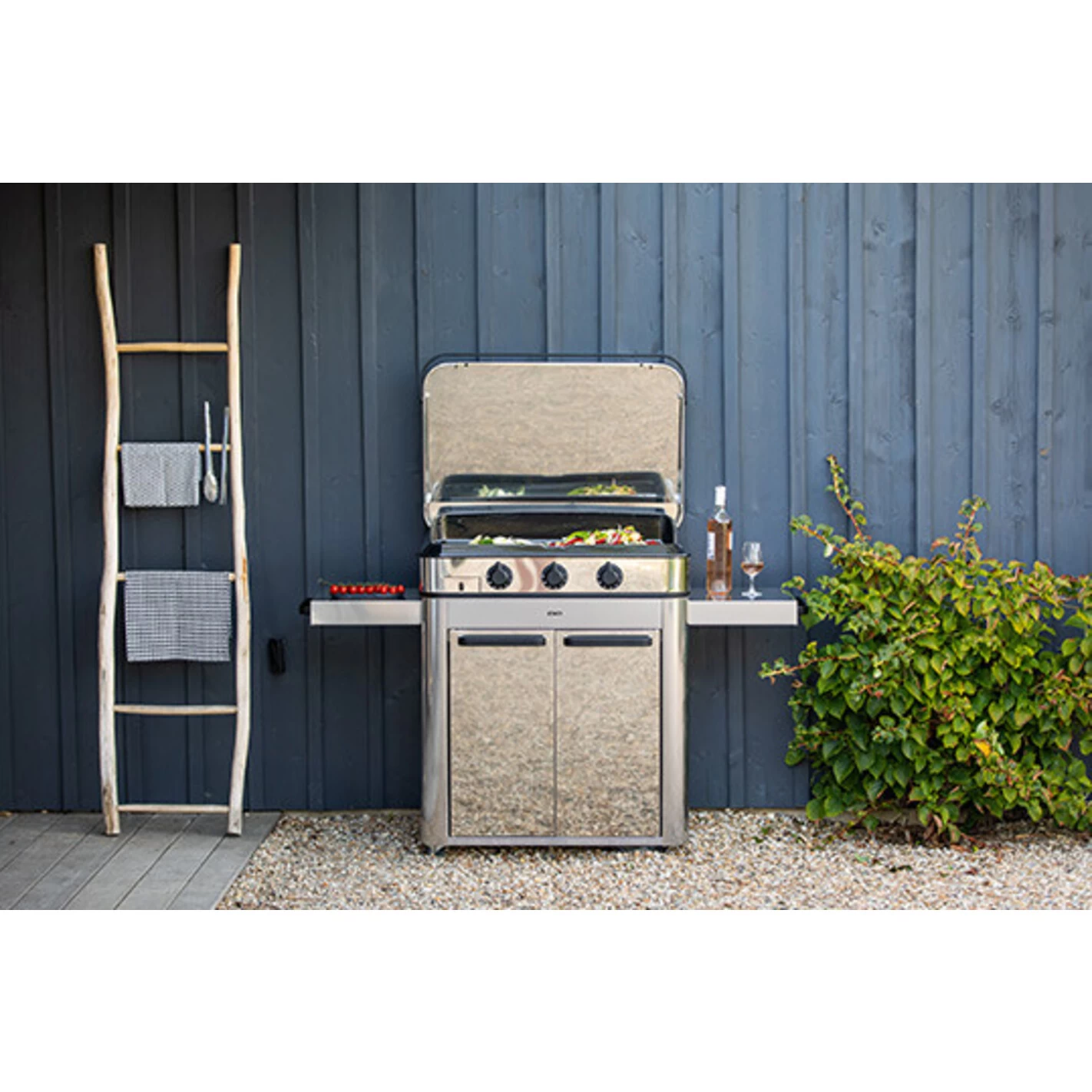 Combo Plancha Gaz Enosign 80 Inox (Chariot Et Capot) - ENO* 4 Combo Plancha Gaz Enosign 80 Inox (Chariot Et Capot) - ENO* – Image 4