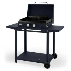 Combo Plancha Gaz Adela Bleu 260 Chariot + Capot - Le Marquier