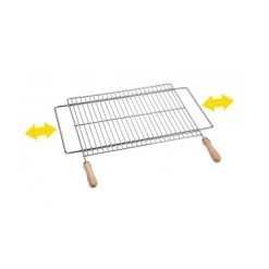Grille Barbecue Télescopique 60 X 40 Cm En Zingue
