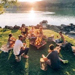 Brasero Corten Triple ⌀120 Cm - Höfats -Foyer Extérieur Pour Barbecue hofats triple 120 cm 4260447330443 3