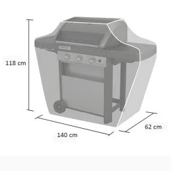 Housse De Protection Select 3 Et Plancha Sur Chariot - Campingaz -Foyer Extérieur Pour Barbecue housse barbecue series 2 campingaz 3138522128821 2