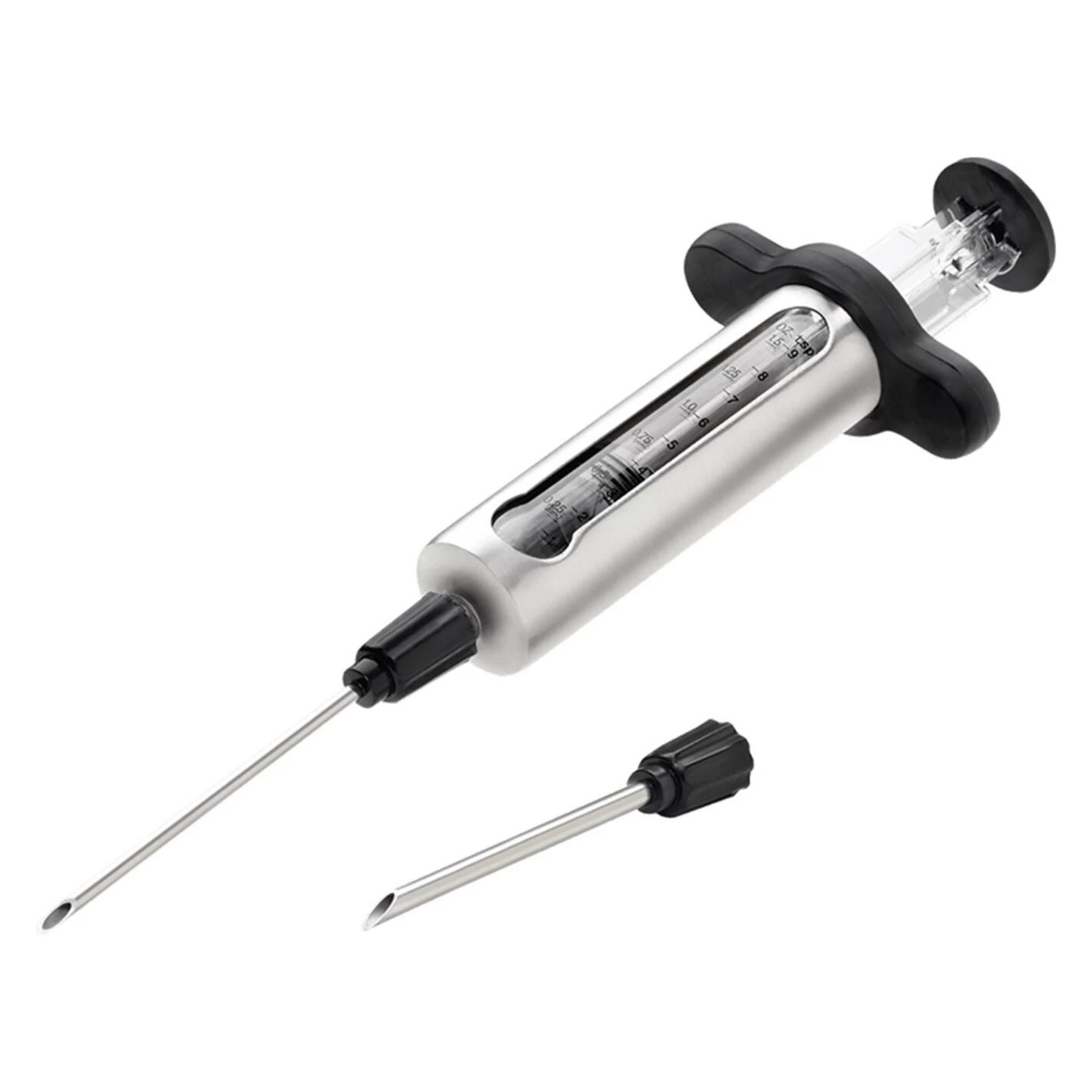 Seringue à Marinade Inox 2 Aiguilles + 2 Brosses - Napoleon 1 Seringue à Marinade Inox 2 Aiguilles + 2 Brosses - Napoleon