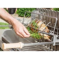 Barbecue Charbon Irissarry Inox + Tournebroche - Le Marquier 5 Barbecue Charbon Irissarry Inox + Tournebroche - Le Marquier -Foyer Extérieur Pour Barbecue irissarry inox a poser le marquier 3339380060333 2