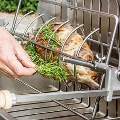 Barbecue Charbon Mendy Inox Marin + Chariot Inox + Tournebroche - Le Marquier -Foyer Extérieur Pour Barbecue mendy inox sur chariot le marquier 3339380167155 3