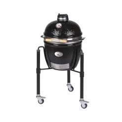 Barbecue Kamado JUNIOR Pro 2.0 Noir + Chariot - Monolith* -Foyer Extérieur Pour Barbecue monolith junior 2 0 noir chariot 4260444583453 2