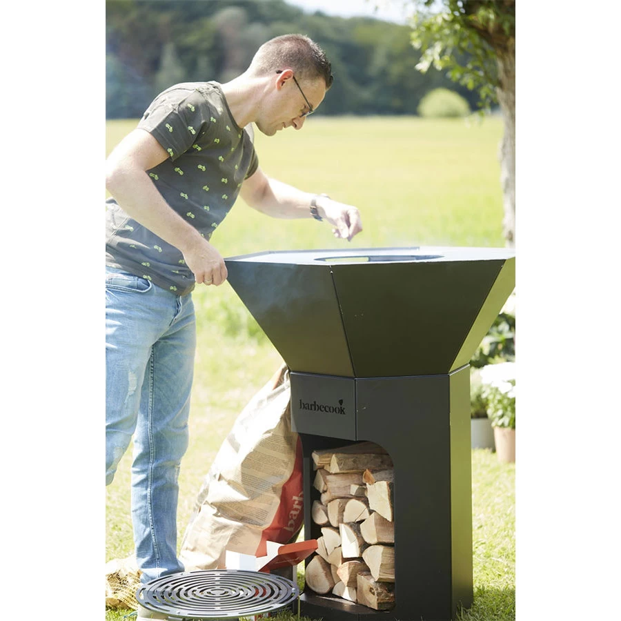 Brasero Plancha Nestor Original Noir Acier Galvanisé - Barbecook 4 Brasero Plancha Nestor Original Noir Acier Galvanisé - Barbecook – Image 4
