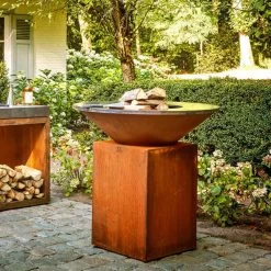 Brasero Corten Classic 100 - Ofyr -Foyer Extérieur Pour Barbecue ofyr classic brasero plancha corten 3291081336219 4
