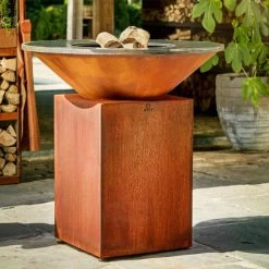 Pack Brasero Classic 100 Corten + Couvercle - OFYR 7 Pack Brasero Classic 100 Corten + Couvercle - OFYR -Foyer Extérieur Pour Barbecue pack brasero plancha classic 100 corten couvercle 2020000033660 2