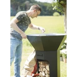 Pack Nestor Original Noir + Couvercle De Protection - Barbecook -Foyer Extérieur Pour Barbecue pack nestor noir couvercle 2020000032397 2