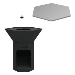 Pack Nestor Original Noir + Couvercle De Protection - Barbecook