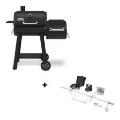 Pack Barbecue Smoke Offset 400 + Rôtissoire - Broil King