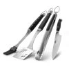 Pince + Couteau + Spatule + Pinceau Premium En Inox - Napoleon*