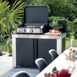 Plancha Enosign 65 Inox Et Noir Avec Capot - ENO* 13 Plancha Enosign 65 Inox Et Noir Avec Capot - ENO* -Foyer Extérieur Pour Barbecue plancha enosign 65 inox et noir capot 3224780041207 4