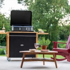 Plancha Enosign 65 Inox Et Noir Avec Capot - ENO* 15 Plancha Enosign 65 Inox Et Noir Avec Capot - ENO* -Foyer Extérieur Pour Barbecue plancha enosign 65 inox et noir capot 3224780041207 6