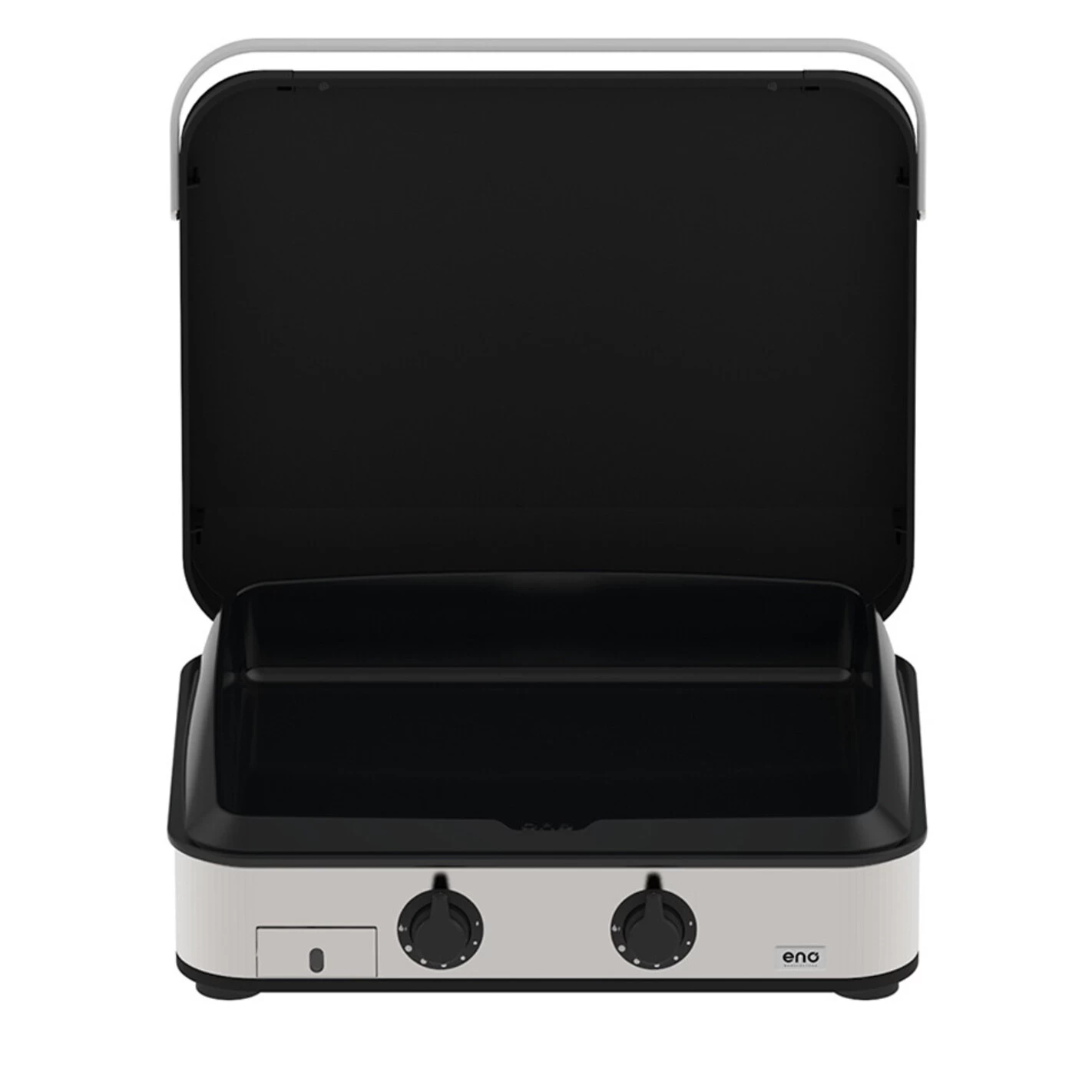 Plancha Enosign 65 Inox Et Noir Avec Capot - ENO* 1 Plancha Enosign 65 Inox Et Noir Avec Capot - ENO*