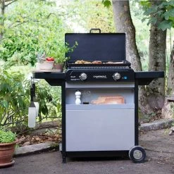 Plancha Gaz Sur Chariot Blue Flame EXLD - Campingaz -Foyer Extérieur Pour Barbecue plancha gaz blue flame exld chariot campingaz 3138522114398 2