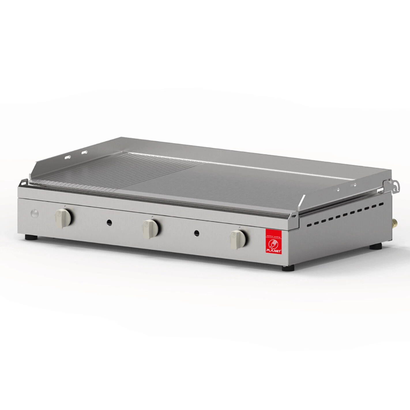 Plancha Gaz Chef 80 Lisse Rainurée - Planet 1 Plancha Gaz Chef 80 Lisse Rainurée - Planet