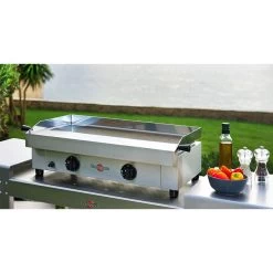 Plancha Gaz Saveur 64 Cm - Krampouz -Foyer Extérieur Pour Barbecue plancha gaz saveur 64cm krampouz 3563880091140 2