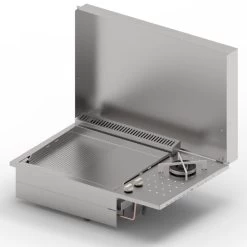 Plancha Gaz Encastrable Oasi 55 Lisse Rainurée Feu Dual - Planet