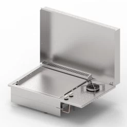 Plancha Inox Gaz Encastrable Oasi 55 Lisse Feu Dual - Planet