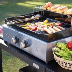 Plancha Gaz Pure Grill 260 Inox - Le Marquier -Foyer Extérieur Pour Barbecue plancha pure grill 260 inox le marquier 3339380163690 2