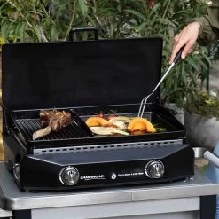 Plancha Gaz Sorio 2 LXD Twin - Campingaz* -Foyer Extérieur Pour Barbecue plancha sorio 2 lxd twin campingaz 3138522117993 4
