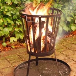 Plateau à Cendres Rond Braséro - Esschert Design -Foyer Extérieur Pour Barbecue plateau a cendres rond pour brasero 8714982044595 2