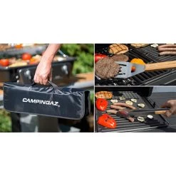 Set 5 Ustensiles Bambou Pour Barbecue Avec Sacoche - Campingaz -Foyer Extérieur Pour Barbecue sacoche 5 ustensiles bambou 3138522058296 3
