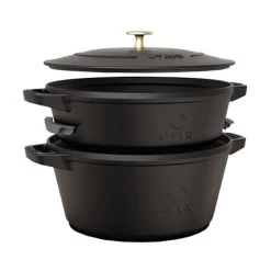 Set De 2 Cocottes En Fonte Staub Empilables - Ofyr
