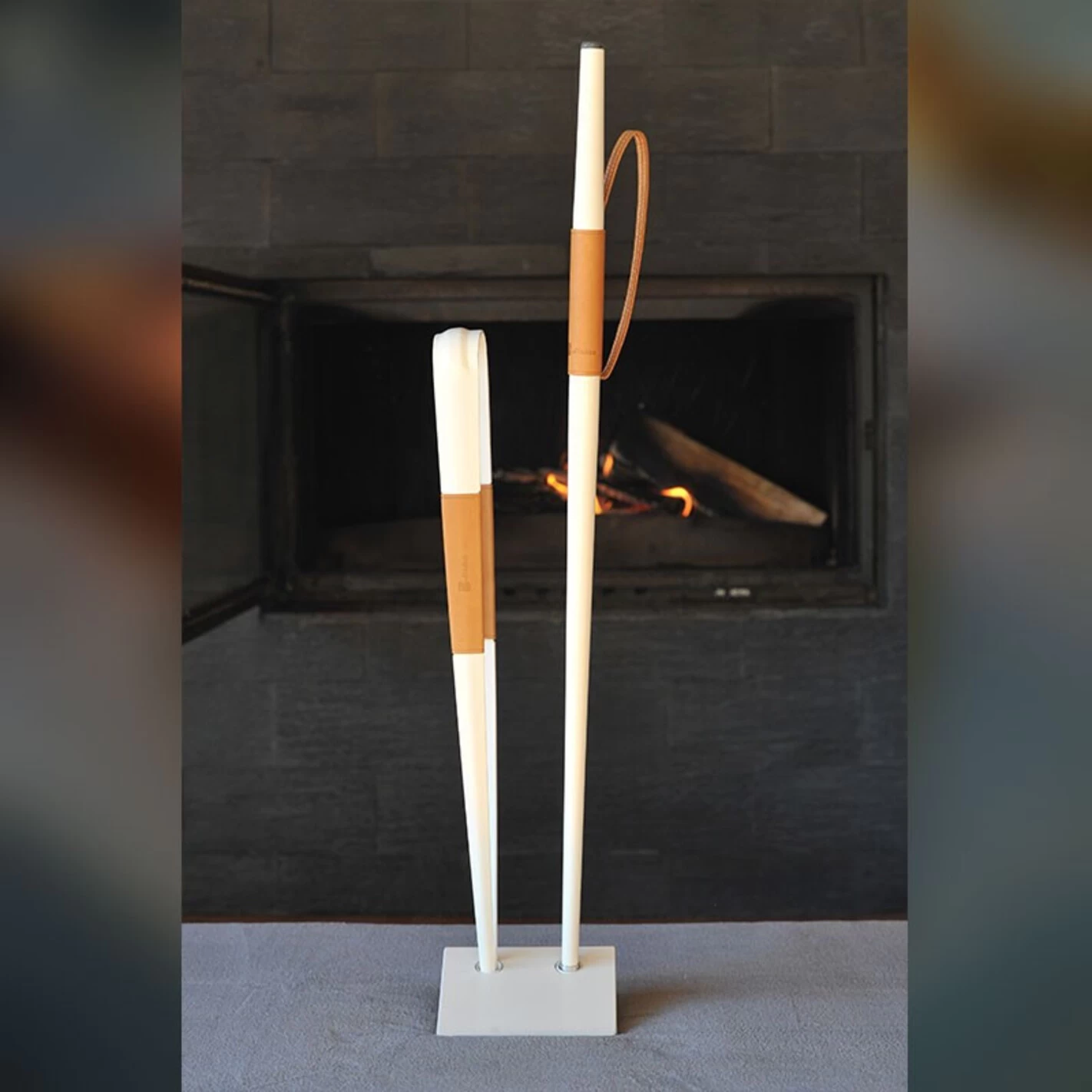 Set Bouffadou + Pince à Bûches Effilé Blanc - Buffadoo 2 Set Bouffadou + Pince à Bûches Effilé Blanc - Buffadoo – Image 2