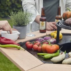 Table D’appoint En Bois Brasero Nestor - Barbecook -Foyer Extérieur Pour Barbecue table appoint nestor barbecook 5404035708088 2