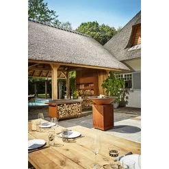 Table Corten Pro Céramique Gris Foncé Ofyr -Foyer Extérieur Pour Barbecue table corten pro ceramique gris fonce 2020000019268 2