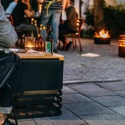 Tablette Pour Brasero Cube En Bambou - Höfats -Foyer Extérieur Pour Barbecue tablette bambou cube hofats 4260447330146 6